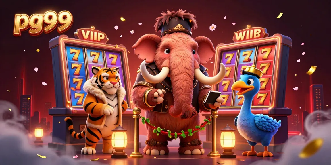 Experience thrilling gaming at pg99 casino with a vibrant illustration of a unique gaming scene.