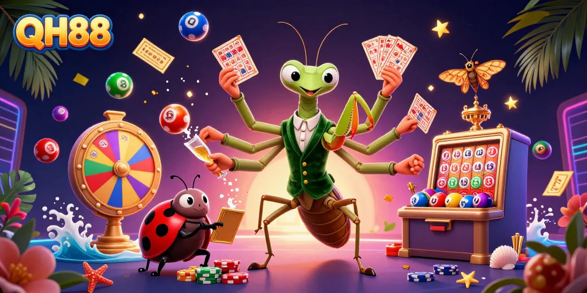 Experience thrilling gameplay at QH88 with captivating gambling action, colorful casino elements, and dynamic characters.