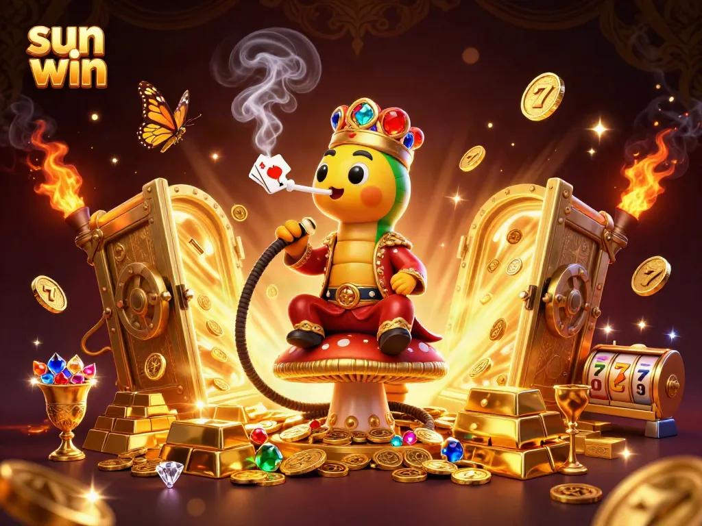 Experience the captivating world of sun win with this vibrant casino-themed illustration featuring dynamic gameplay and enchanting characters.
