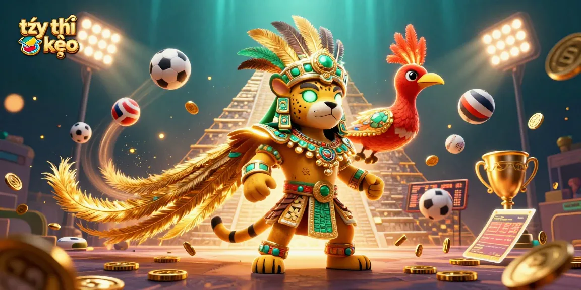 Engage in tỷ lệ kèo action with a vibrant sports betting scene full of dynamic elements and glowing details.