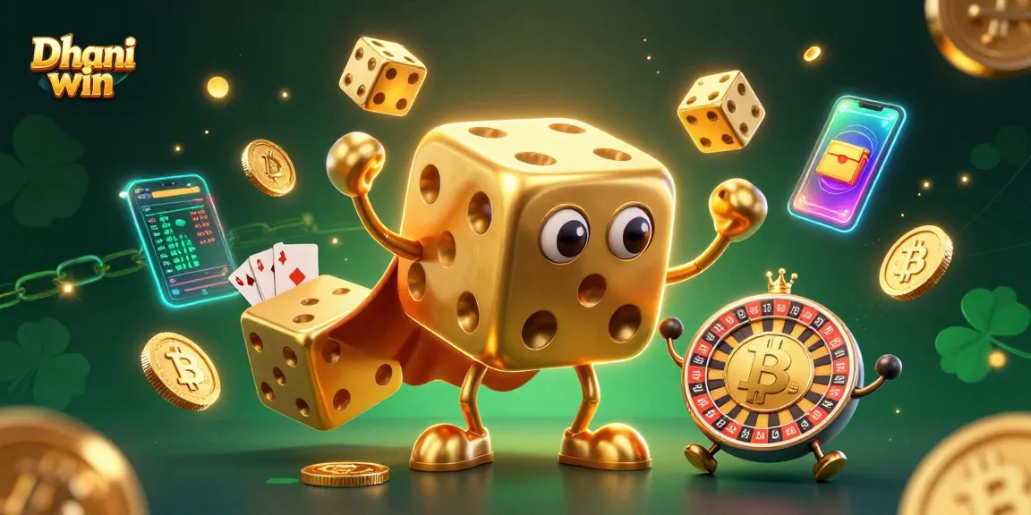 Dhani win offers thrilling gaming experiences in this vibrant 3D illustration featuring exotic gambling elements.